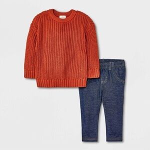 Sweater & Jean Photoshoot ready outfit NWT 6-9 months